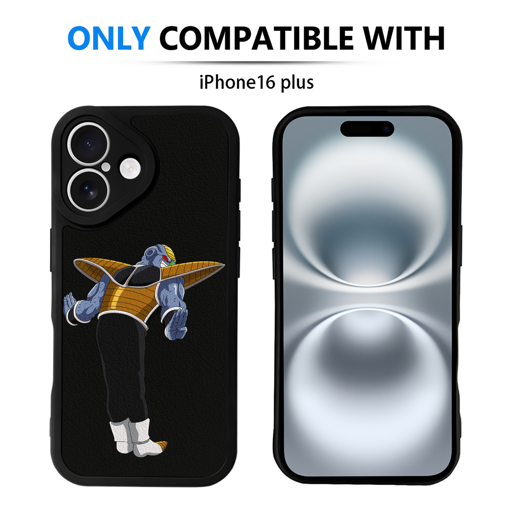 （画像用） ドラゴンボール DRAGON BALL 【iPhone 16シリーズ対応】シリコンスマホケース（レザー調） 材質：シリコン
